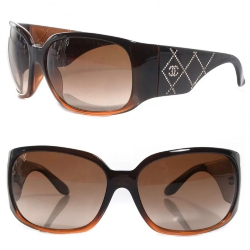 CHANEL quilted sunglasses